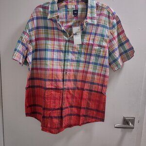 Gap Men's Short Sleeved Buttoned Top